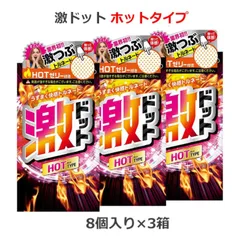コンドーム 激ドット ホットタイプ 8個入×3箱セット ジェクス JEX こんどーむ 避妊具のサムネイル