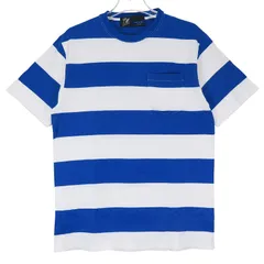 FAT エフエイティー HIPSTER F31610-CT13-AB ヒップスター ボーダー Tシャツ ホワイト ブルー ショートスリーブ カットソー 半袖 サイズSKINNY Juneのサムネイル