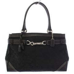 COACH コーチ シボ革 フック ホースビット トートバッグ 黒 オール