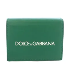 ドルチェ&ガッバーナ ドルガバ DOLCE&GABBANA P.FOGLIO FRENCH FLAP 三つ折り財布 ロゴ レザー 緑 グリーン BP2525 /TKのサムネイル