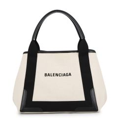 現行モデル 美品 バレンシアガ ネイビー カバ カバス スモール トート