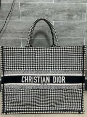 極美品】DIOR ディオール ブックトート ラージ 千鳥格子 ハウンド