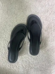 厚底 ビーチサンダル 黒