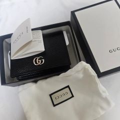 U*g様 新品未使用 GUCCI ミニ財布 GGライン GG柄 マーモント 三つ