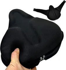 WyBright 自転車サドルカバー 超肉厚 低反発クッション 防水 ブラックのサムネイル