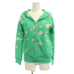 シェリーラファム Cherir la femme ジップアップパーカー M 緑 総柄 長袖 /JPのサムネイル
