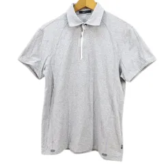 ゼニア スポーツ Zegna Sport 半袖 カットソー S グレー系 ジップアップ 切り替え のサムネイル