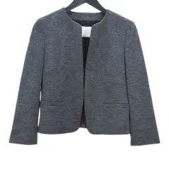 ボールジー BALLSEY トゥモローランド 長袖 ジャケット 36 グレー系 ノーカラー サイドポケット 無地 シンプル ストレッチのサムネイル
