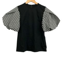 BORDERS at BALCONY フリル袖 Tシャツ ブラック 36 - メルカリ