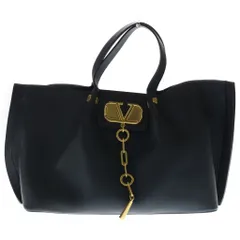 VALENTINO (ヴァレンティノ) Vロゴ エスケープ 2WAYバッグ ハンドバッグ ショルダーバッグ ブラック レザー ゴールド金具のサムネイル