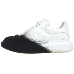 Alexander McQueen (アレキサンダーマックイーン) Chunky Spray Paint スプレープリント ローカットオーバーサイズスニーカー ブラック/ホワイト 575425のサムネイル