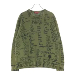 SUPREME (シュプリーム) 23SS Gonz Poems Sweater ゴンズ ポエムス クルーネックニットセーター カーキのサムネイル
