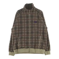 Needles (ニードルス) Track Jacket Poly Jacquard チェック トラックジャケット ブラウン RW312のサムネイル