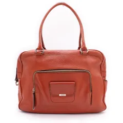 TOD'S (トッズ) レザーハンドル ミニボストンバック オレンジのサムネイル