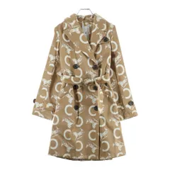 CELINE (セリーヌ) Cマカダム馬車柄トレンチコート ベージュ コットン #36のサムネイル