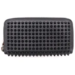 CHRISTIAN LOUBOUTIN (クリスチャンルブタン) PANETTONE WALLET パネトーネ スパイクスタッズ ロングウォレット 長財布 ブラックのサムネイル