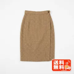 Drury Lane チェック柄 ウールスカート ベージュ クラシカル marie claire風のサムネイル