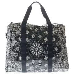 SUPREME (シュプリーム) 21SS Bandana Tarp Duffle Bag バンダナタープ ボックスロゴ ショルダーハンドダッフルバッグ ブラックのサムネイル