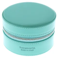 TIFFANY & Co. (ティファニー) レザー ジュエリーケース ブルー M27951のサムネイル