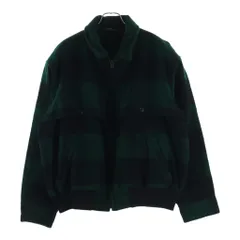POLO RALPH LAUREN (ポロラルフローレン) 90s ブロック チェック ジップアップ ジャケット ブルゾン グリーンのサムネイル