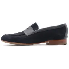 JOHN LOBB (ジョンロブ) HENDRA スウェードレザー コインローファー シューズ 革靴 ブラック 9 1/2のサムネイル