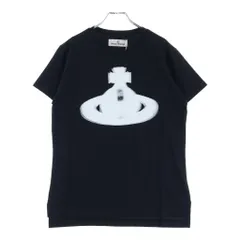 Vivienne Westwood (ヴィヴィアンウエストウッド) 25SS HALFTONE ORB PERU ハーフトーン オーブプリント クルーネック半袖Tシャツ カットソー レディース ブラック 3G01003Hのサムネイル