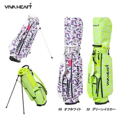 ビバハート VIVA HEART ユニセックス タイポ総柄コンパクトキャディバッグ  013-18200のサムネイル