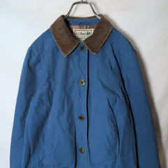 【90s/L.L.Bean/エルエルビーン】ダック地 襟コーデュロイ ハンティングジャケット fのサムネイル