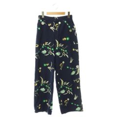 トゥモローランド アイレットフルールストレートパンツ プリントパンツ