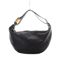 ジャックゴム JACK GOMME ATELIER CUIR ELLE ショルダーバッグ レザー 黒 ブラック 三日月型 無地 /RI ■OSのサムネイル