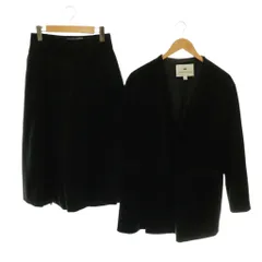トラディショナルウェザーウェア Traditional Weatherwear NO COLLAR JK BOX PLEATS セットアップ ノーカラージャケット パンツ コーデュロイ S ブラック /HK ■OSのサムネイル