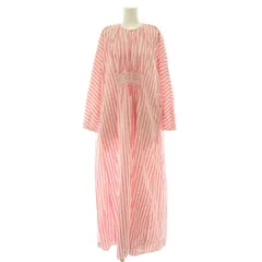 マーラカランコエン mala KALANCHOE Poplin Stripe Smocking Dress ワンピース ピンク 白 ホワイト /CX ■OS ■SHのサムネイル