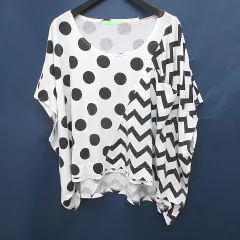 フラボア FRAPBOIS ドット柄 半袖 Tシャツ カットソー 1 白系 ホワイト 透け感のサムネイル