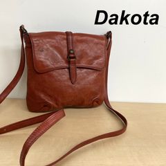 Dakota ダコタ ショルダーバッグ 本革 ビンテー ジ 個性的 ブラウン 