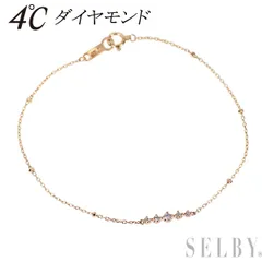 4℃ K18PG ダイヤモンド ブレスレットのサムネイル