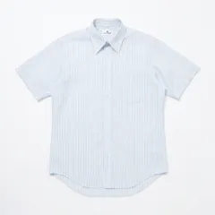 courreges クレージュ 半袖シャツ ストライプ ホワイト系 メンズ MAKER'S SHIRT 鎌倉風のサムネイル