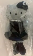 The First) HELLO KITTY ぬいぐるみ キーホルダー ブラックキティ パール ドレスアップ ロング丈 キティ マスコット