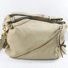 マルティーヌ・シットボン MS by Martine SITBON bag トートバッグ ハンド ショルダー 2WAY ベージュ レザーのサムネイル