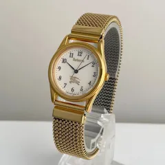 Burberrys バーバリー　腕時計　ゴールド系　伸縮メタルメッシュベルト　5430のサムネイル