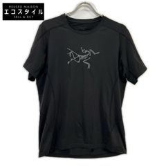 ARC'TERYX アークテリクス 19496 グレー ストライプ a2b SS ポロシャツ