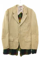 コムデギャルソン COMME des GARCONS HOMME PLUS EVER GREEN 06SS ドッキングロック復刻 コーデュロイ ジャケット Mサイズ ベージュ 【ブランド古着ベクトル】【中古】●260606のサムネイル