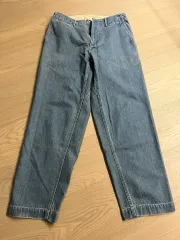 30 nanamica ワイド デニム パンツ Indigo ブリーチ 23年 商品のサムネイル