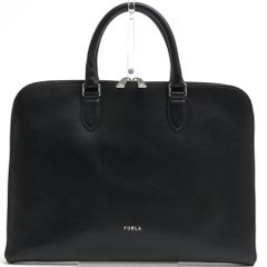 agnes b【美品】サフィアーノレザー 2way ブリーフケース ブラック