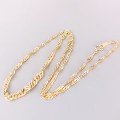 18金 K18 男女兼用 ジュエリーマキ ネックレス 7.23g 45.5㎝ Z1367
