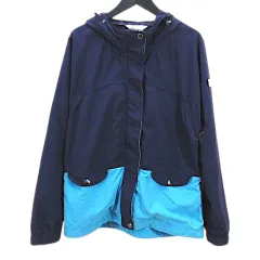 エーグル AIGLE 8604-43404 マウンテンパーカー M 青系 ブルー フード付き 切り替え サイドポケットのサムネイル