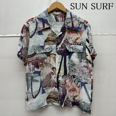 希少 サンサーフ 実名復刻 PRIMO アロハシャツ 半袖 総柄 Mサイズ