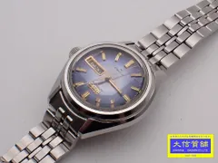 SEIKO セイコー レディースウォッチ 2206-0340 SS 自動巻 カットガラス ブルーグラデーションダイヤル ジャンク品 【送料無料】 B-2371【質屋出品】