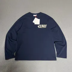 アメス ワールドワイド シンボル ロゴ ロングスリーブ ネイビー Lのサムネイル
