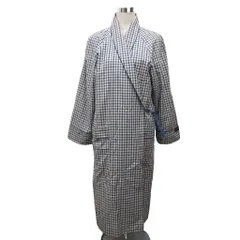 バーバリーズ Burberrys ガウンコート ロング丈 チェック柄 M グレー 青 ブルー マルチカラー SQM250 4814 ■IBO91のサムネイル
