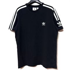 M 95 アディダス 3本線 半袖Tシャツ Tシャツ 黒白のサムネイル